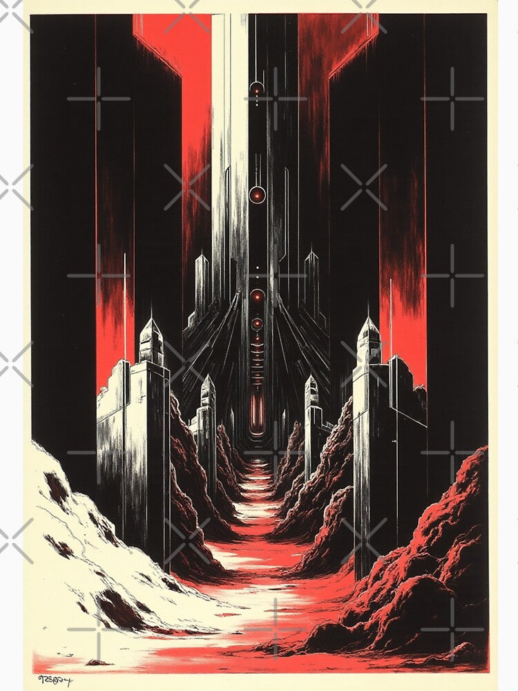 Escape to the red No.8 by MADandSANE-MArt