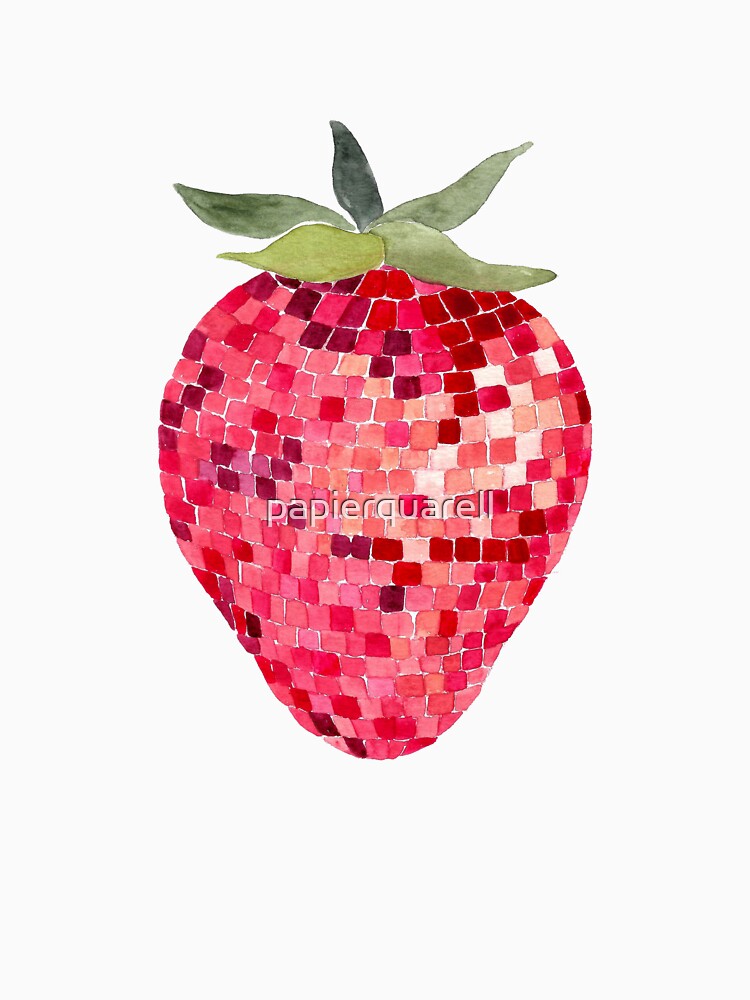 Disco Ball Strawberry by papierquarell