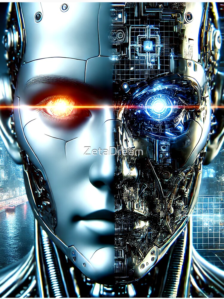 Cyborg Dystopian Future Sci-Fi Art by ZetaDream