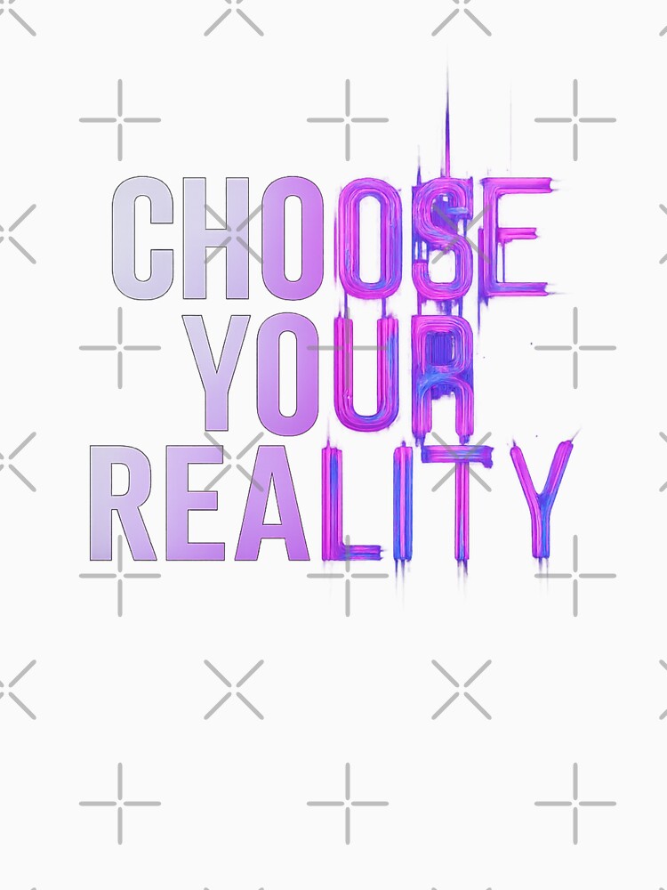 Choose Your Reality - Split Glitch Typography by MKreative Studio