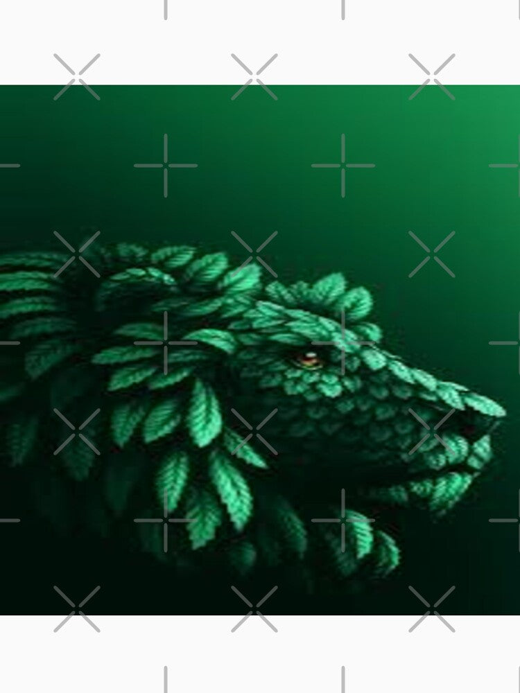 A dog made of leaves Design by Sameer Shrivastava