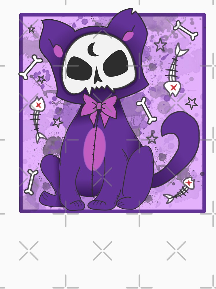 Pastel goth cute purple cat by Kink Collective