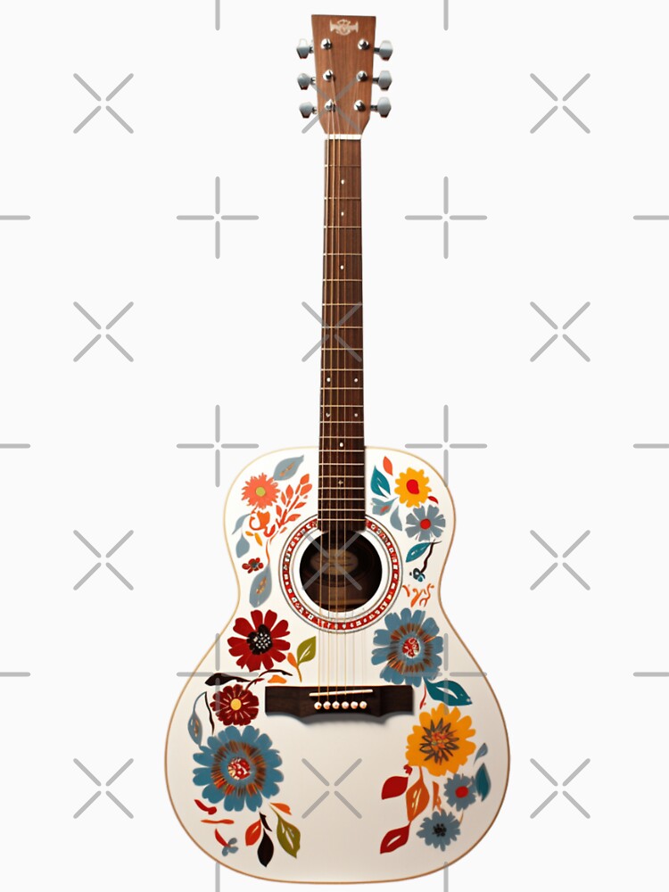 A Hippie Acoustic Guitar by GoodOldVintage