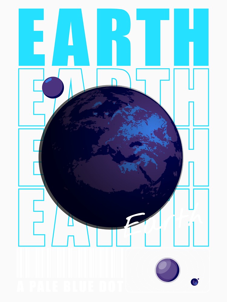 Planet Earth - A Pale Blue Dot Urban Style Design by Geeky Giggles