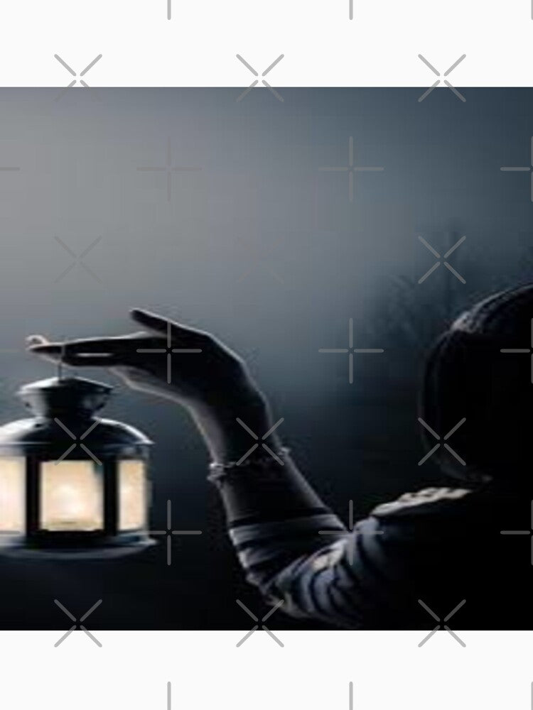 Lamp In Your Hand In The Dark Night Design by Sameer Shrivastava
