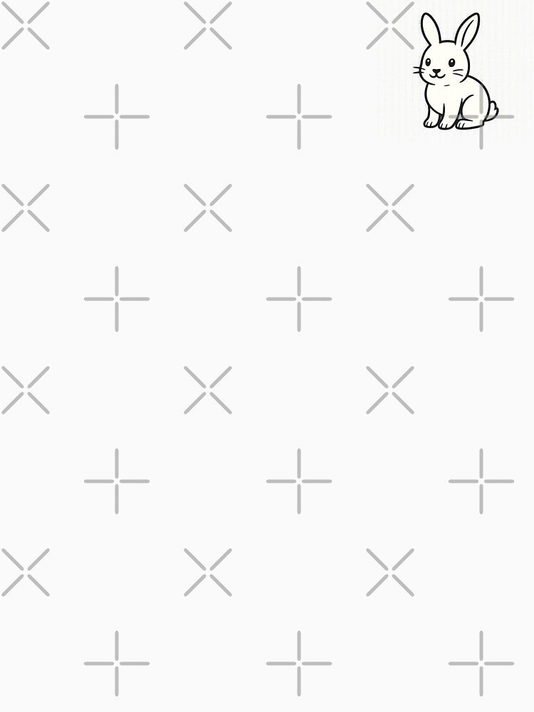 Matrix Bunny – The Chosen White Rabbit Digital Design by LuckyWhiteBunnyRabbit