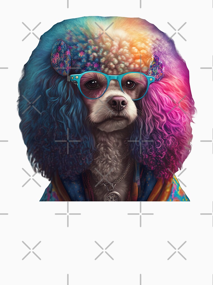 Cool hippie poodle by AnimalArtPhotos