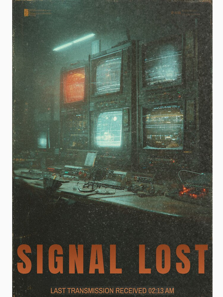 SIGNAL LOST | Retro Sci-Fi Transmission Poster | Analog Horror Aesthetic by THE VESSEL ARCHIVE