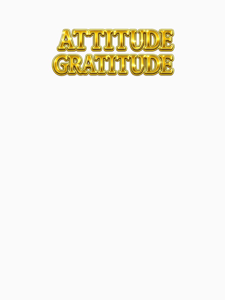 Attitude Is Gratitude Outline Typography by BMEWear