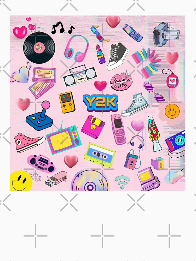 Y2K Aesthetic Collage Pattern | Retro 2000s | Nostalgic by swdesigns714