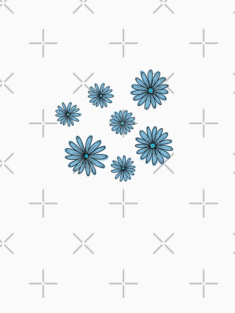 Y2K Electric blue daisy flowers sticker by Aesthetica-1