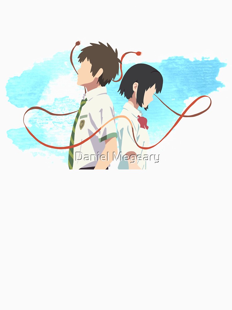 Your Name Minimalist (Taki and Mitsuha) by Daniel Megeary
