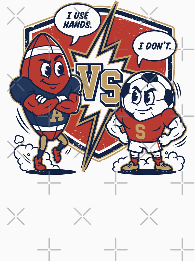 American Football vs Soccer — VS Badge by 1RSN
