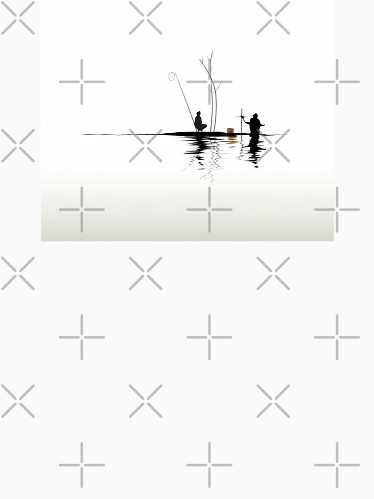 Minimalist digital abstract stick figure art by Feluceo