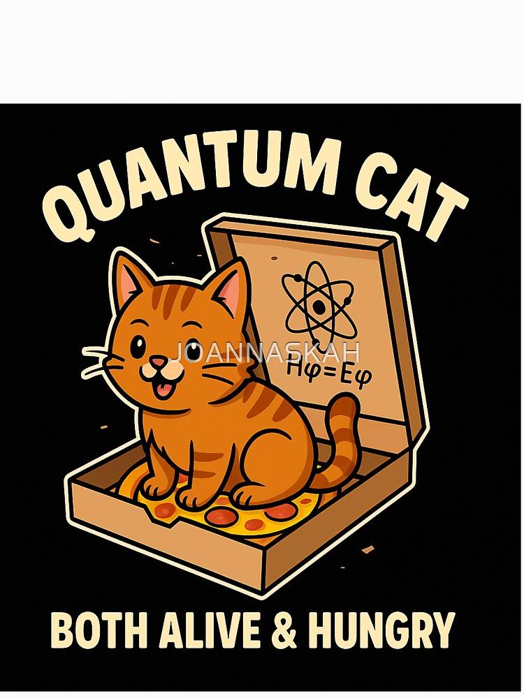 Quantum Cat – Both Alive & Hungry by JOANNASKAH