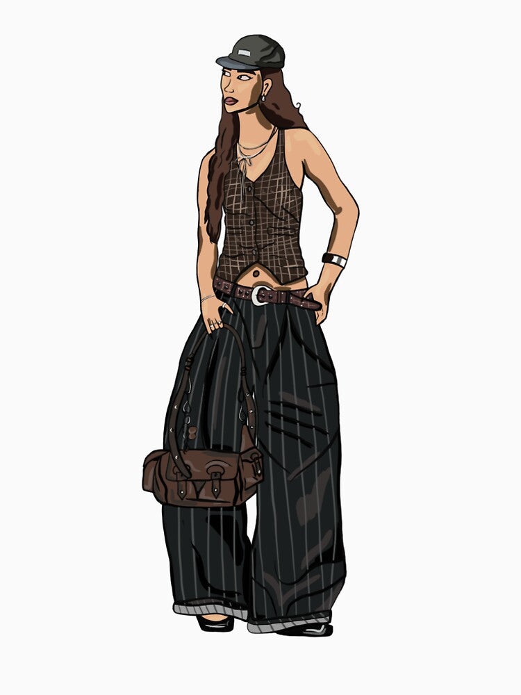 Streetwear Fashion Girl Illustration by MadebyMilana