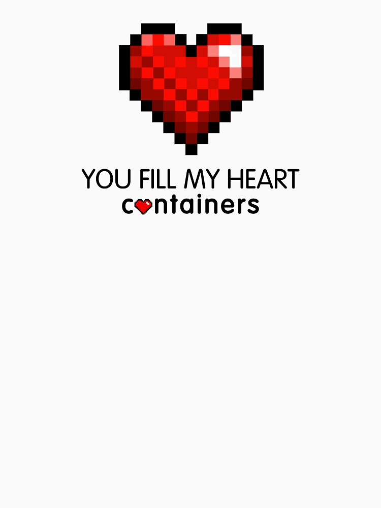 Video Game Geek Pixel Heart | You Fill My Heart Containers by BootsBoots