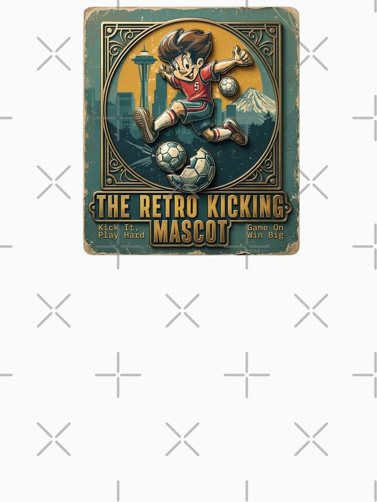 Vintage Seattle Soccer Hero - Retro Kicking Mascot Heritage Poster by Psychlee Best Finds