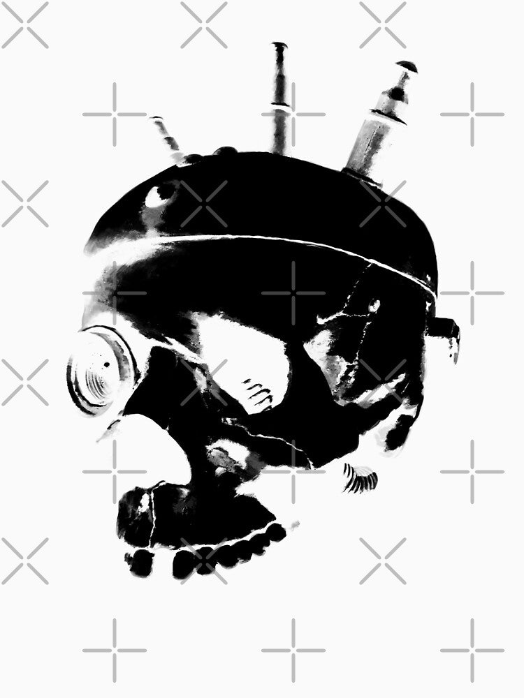 Cyberpunk Skull Mod.3 (Black) by 7S Seveness Design