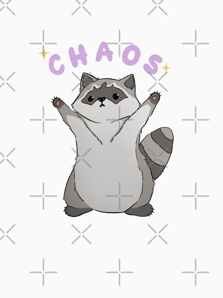 Raccoon Chaos by dabidraws