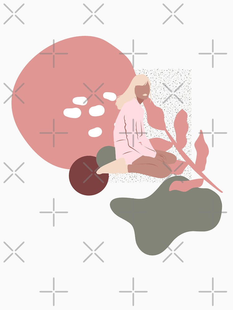 Boho Girl Nature light pink by BeeMeCreative