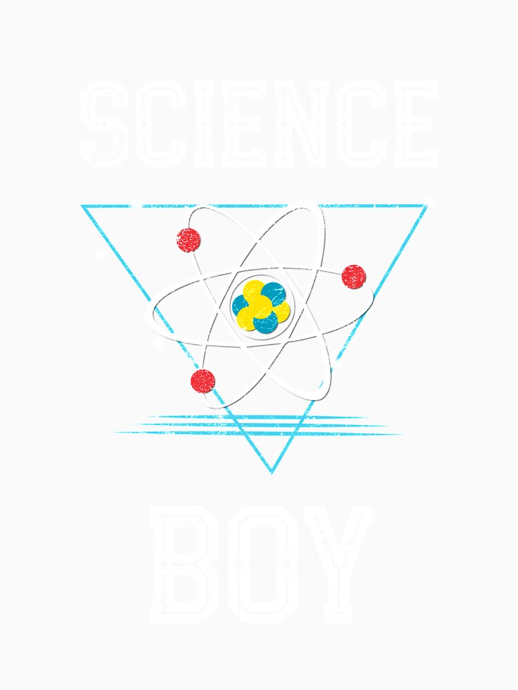 Science boy t shirt distressed vintage for scientist boy by farhanhafeez