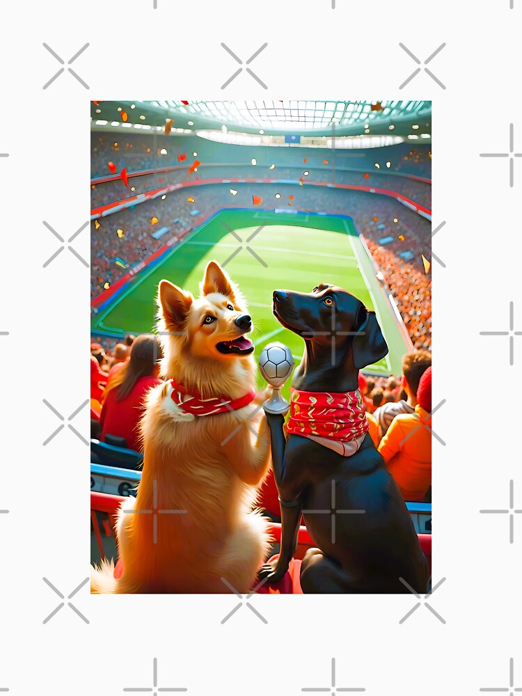Two dogs in stadium by Creative Visualize