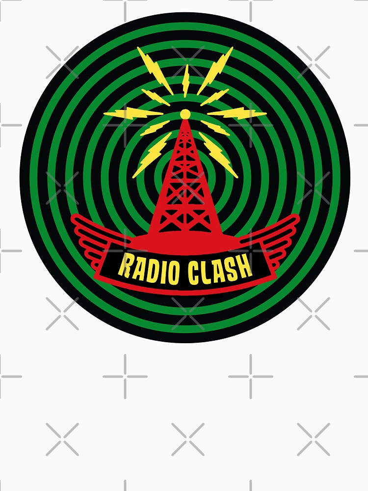 1980s Vintage Style British Punk Rock Radio Clash Retro Graphic by wmxdesign