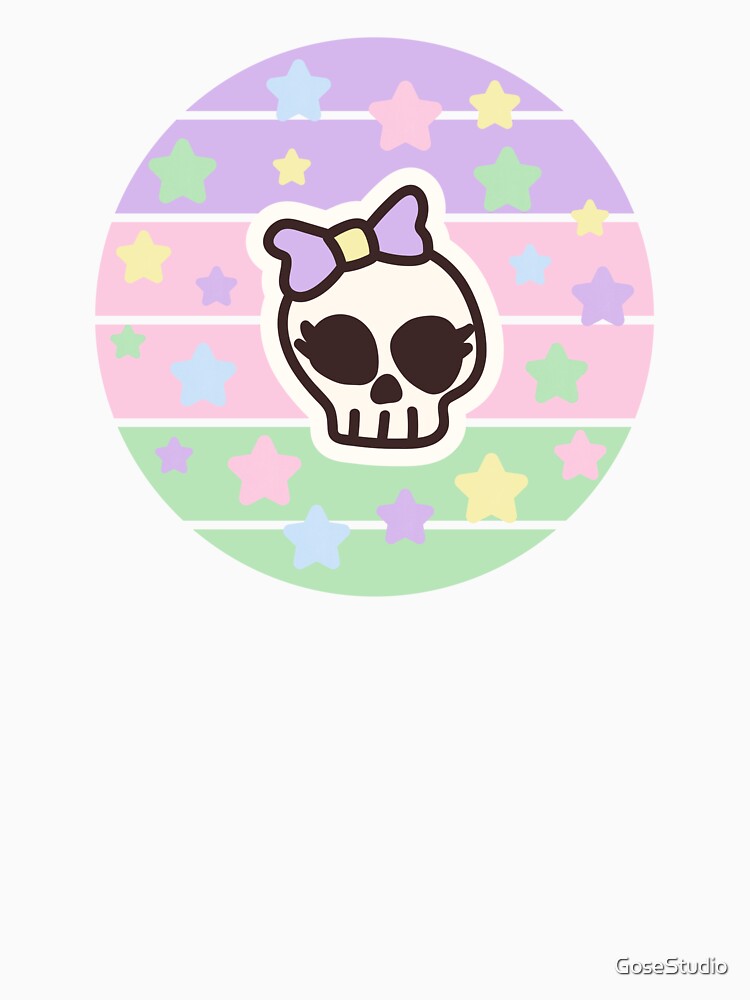 Cute Skull with Stars - Pastel Goth by GoseStudio