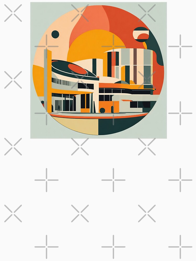 Scientific museum | geometric buildings by Phoenix-Textile