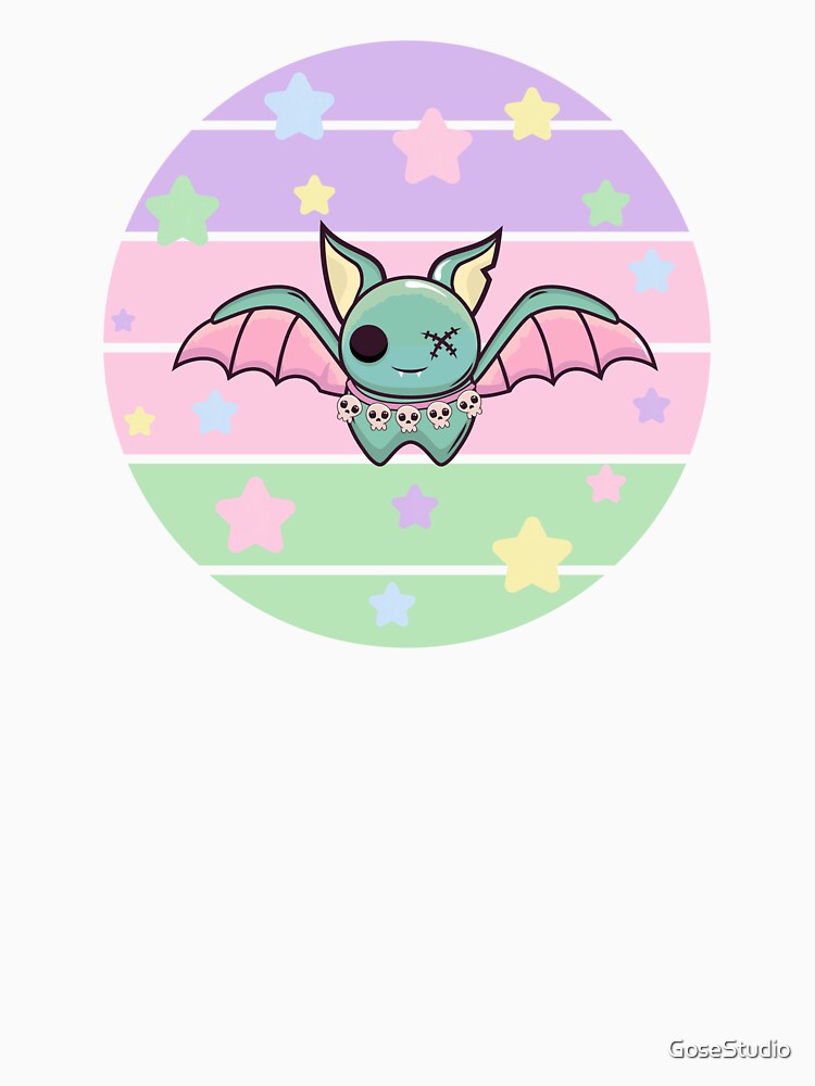 Cute Bat and Stars - Pastel Goth by GoseStudio