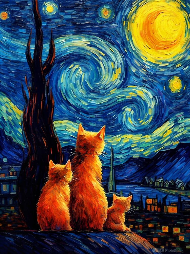 Cat van Gogh by Cat loco