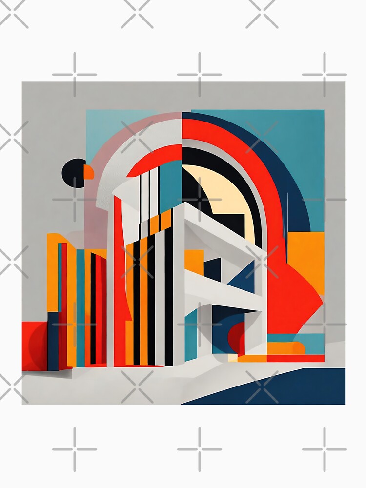 Day and night | geometric buildings by Phoenix-Textile