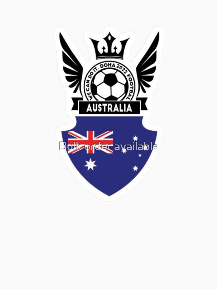 We Can Do It" Australia Football Sticker by Bulk order available
