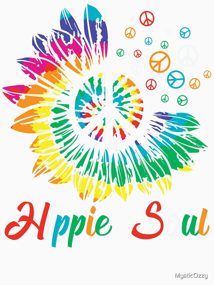 Hippie Soul: Groovy Sunflower Peace Sign by MysticOzzy