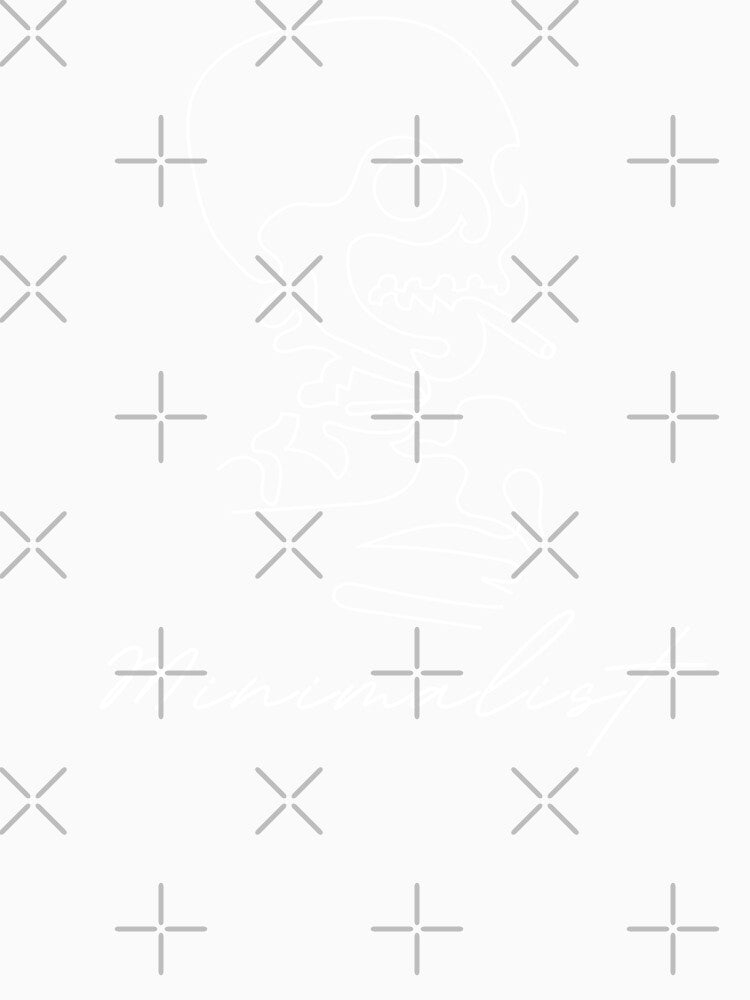 Funny Minimalist Text Design - Minimalistic Life by The Red Nox