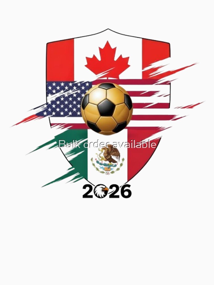 Golden Soccer Ball 2026 Host Nations Emblem by Bulk order available