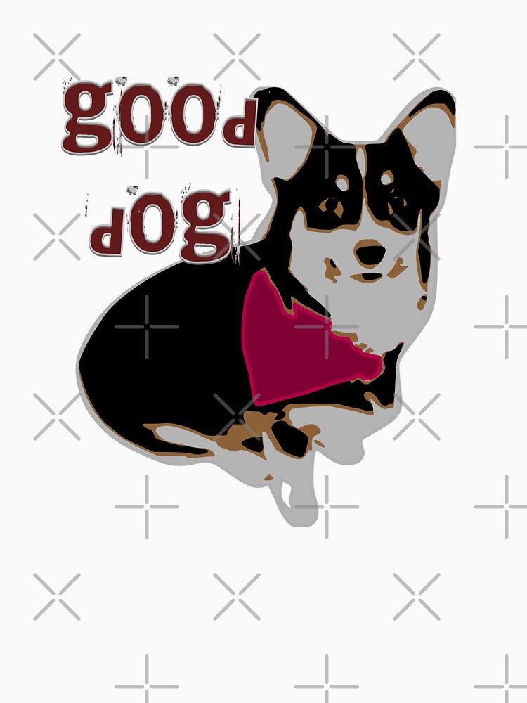 Good Dog Muffin Retro Corgi Design by Zelda's Garden