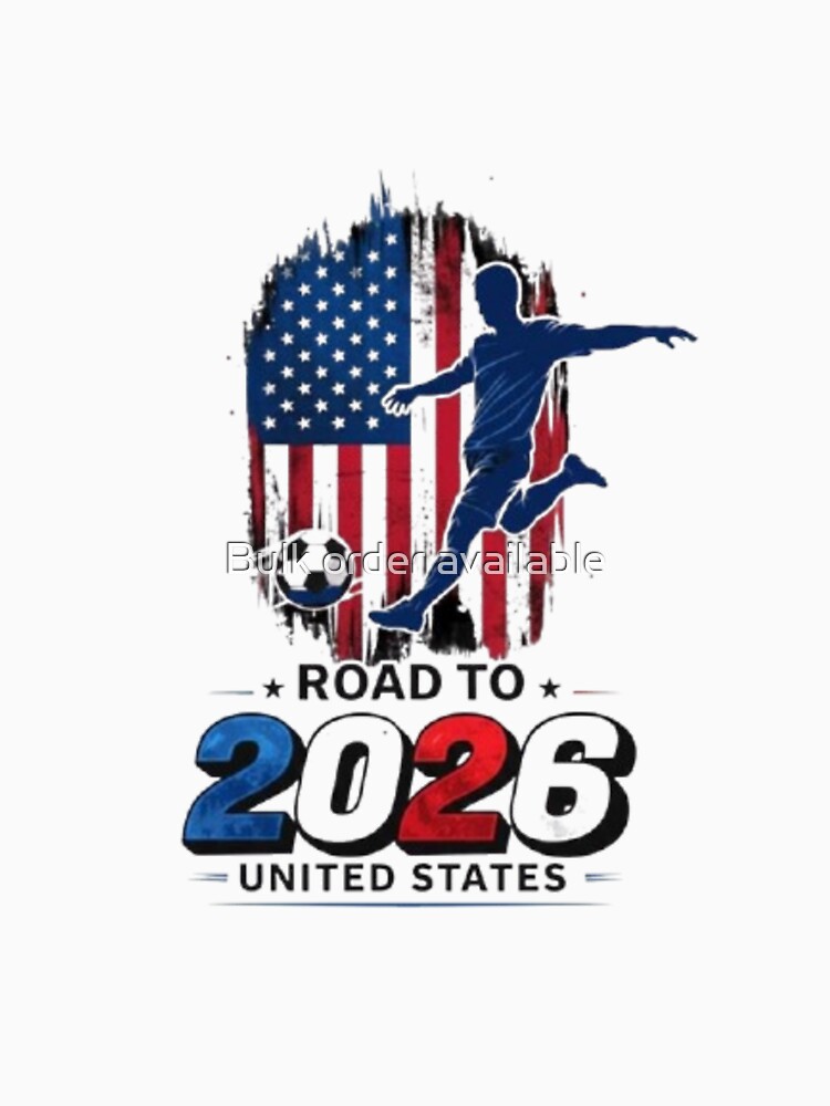 Road to 2026 Soccer - United States Flag Silhouette by Bulk order available