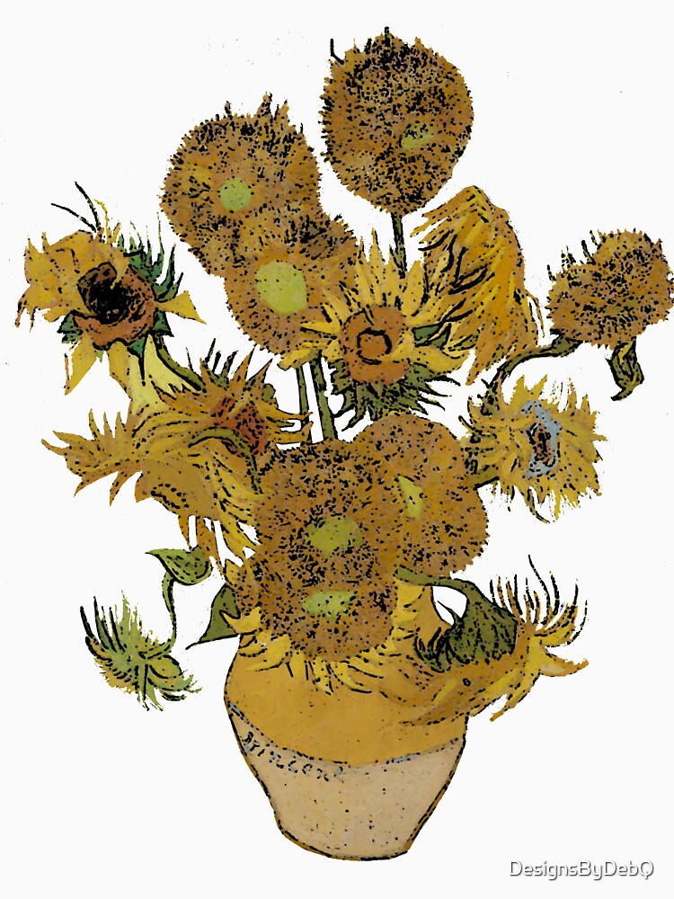 Van Gogh Sunflowers Grunged by DesignsByDebQ