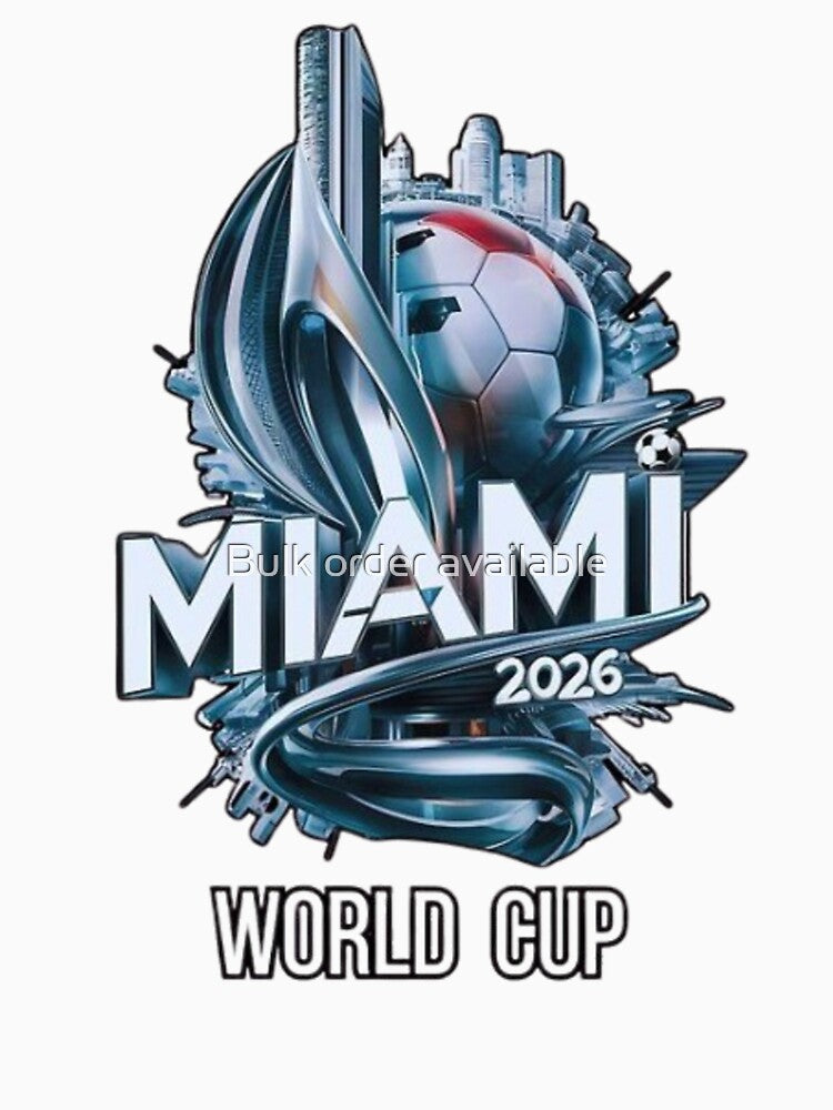 Miami World Cup 2026 Futuristic Soccer Art by Bulk order available