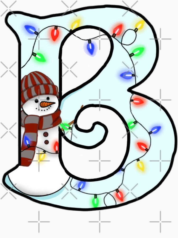 Holiday themed letter B by Artistkhg