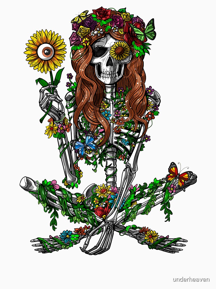 Skeleton Hippie by underheaven