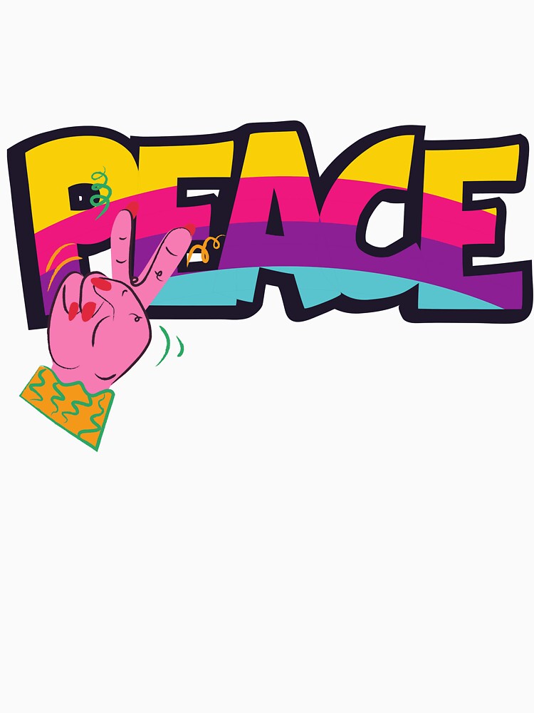 Peace and Love Retro Hippie by Taleahsdesigns