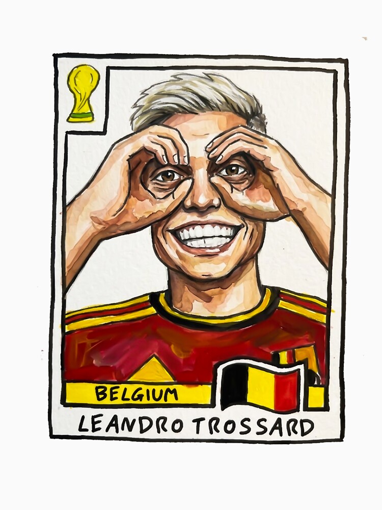 Leandro Trossard Belgium Football Doodle,Belgium World Cup 2026 by AlejandroRay