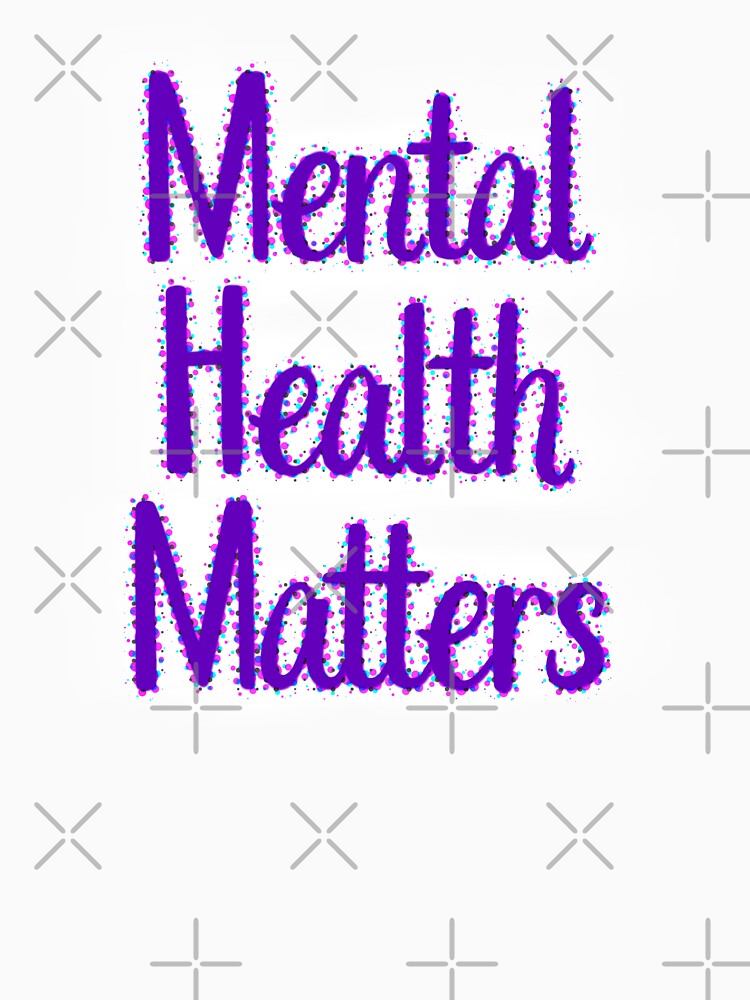 Mental Health Matters Purple Text Affirmation by CottoVerdi