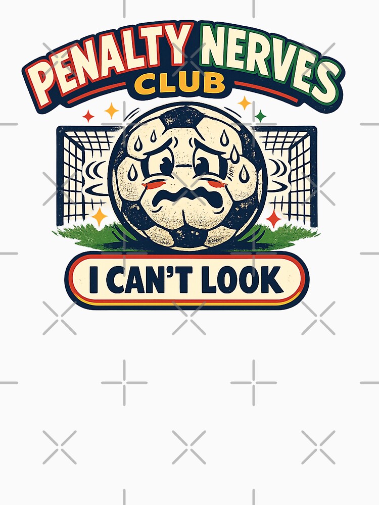 Penalty Nerves Club I Can’t Look Soccer Shirt by Concrete Coffee Studio