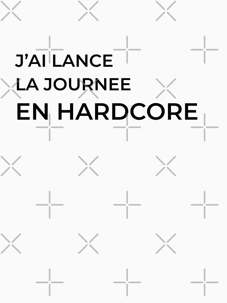 I kicked off the day in hardcore mode – Minimalist gaming humor by JbrauShop