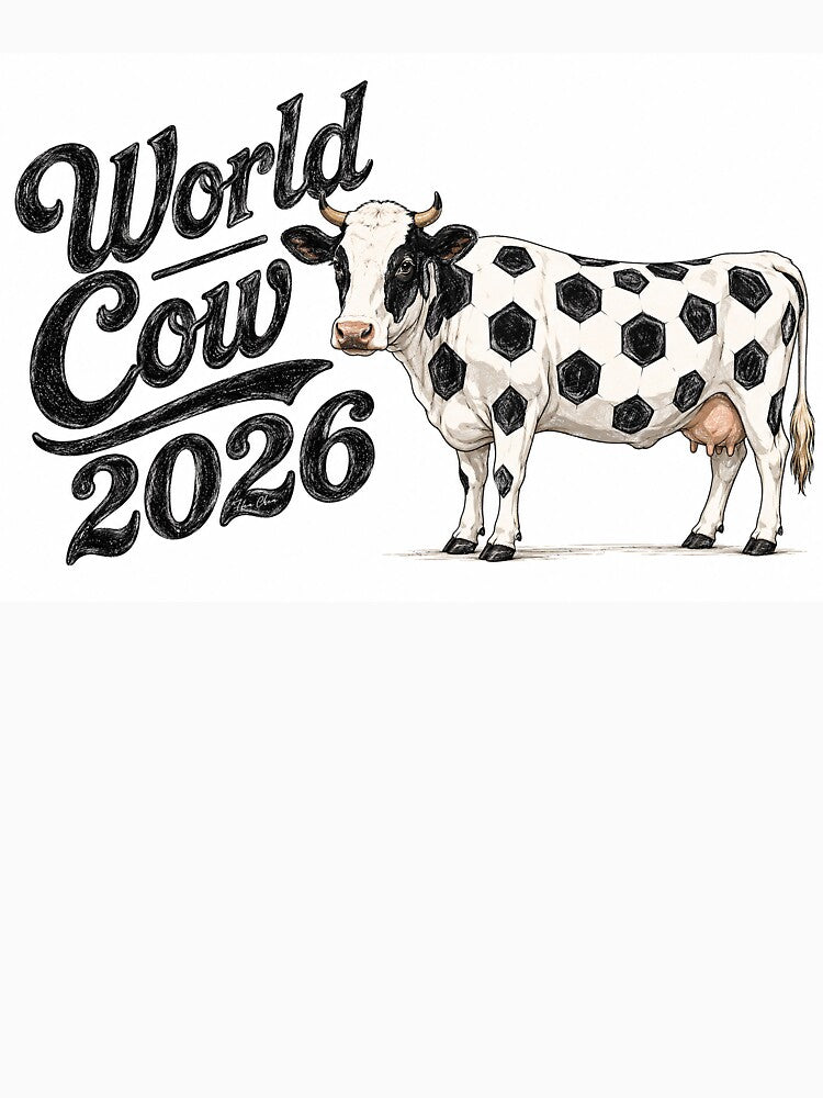 World Cow 2026 - Funny Soccer by Hen-C-Art