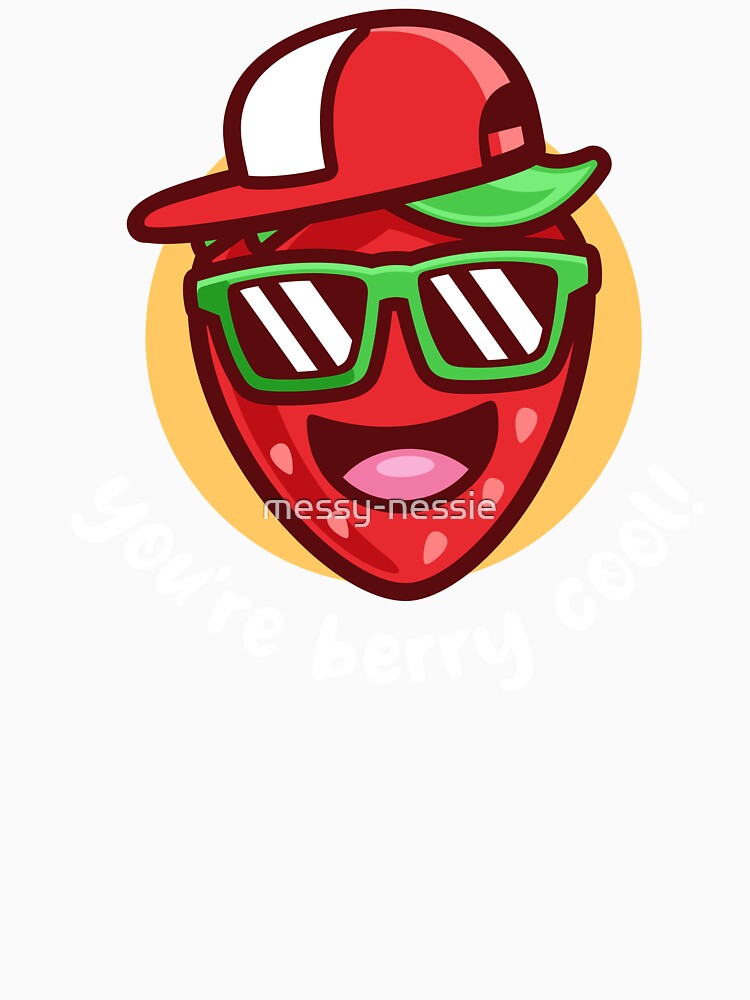 You're berry cool strawberry (on dark colors) by messy-nessie